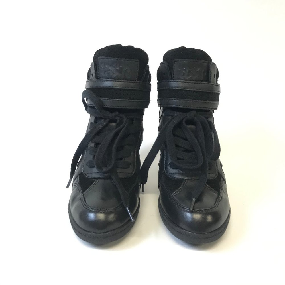 Ash Beck Black Wedge Shoes. NIB
